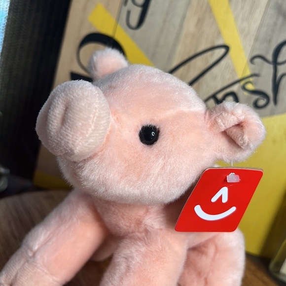 Mini Flopsie Percy Pink Piggy 8" Plush New Aurora Eco Friendly - Picture 10 of 17